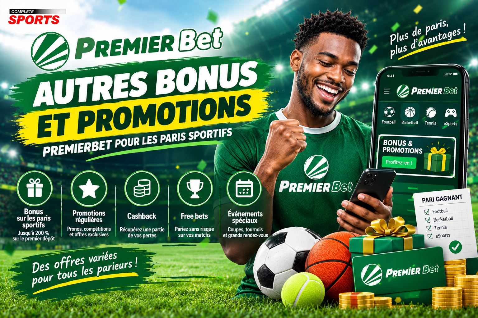Autres bonus et promotions PremierBet pour les paris sportifs