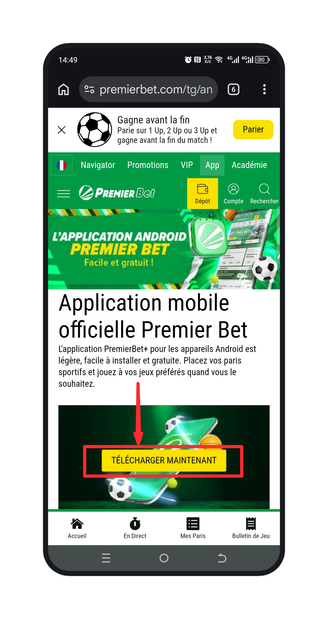 Télécharger Premier Bet APK