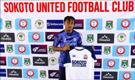 Sokoto United FC Unveil New Signing Eteng From Rovers FC
