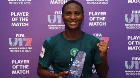2026 U-17 WWC: Yusuf Awarded Player Of The Match After Impressive Display Vs North Korea
