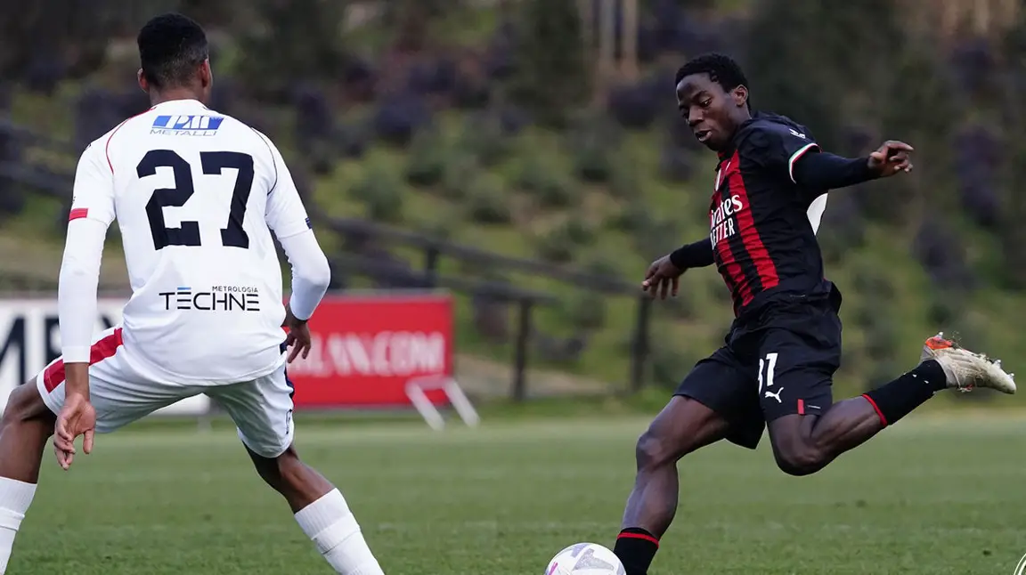 17-Year-Old Nigerian Midfielder On Target For AC Milan In Friendly Match Win