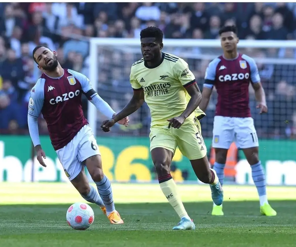 2022 WCQ: Ghana Midfield Star Partey Named Arsenal’s Man Of The Match Against Villa