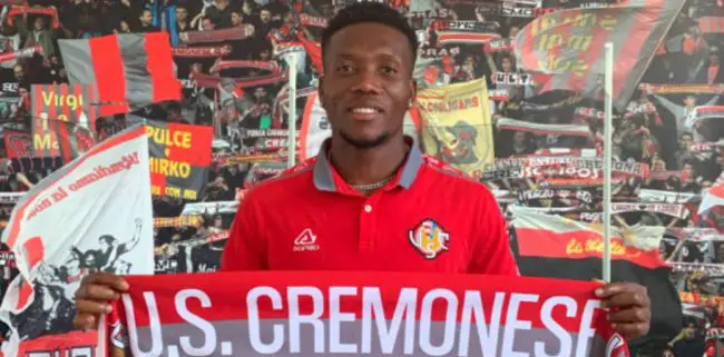 يغادر Okereke Club Brugge من أجل Cremonese عند النقل الدائم