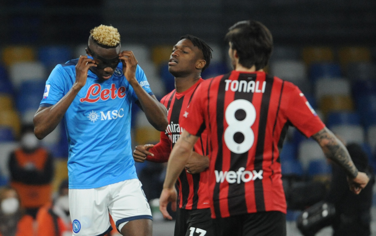 Osimhen Caged Again As Napoli Slip Up In Title Race After Home Loss To Milan