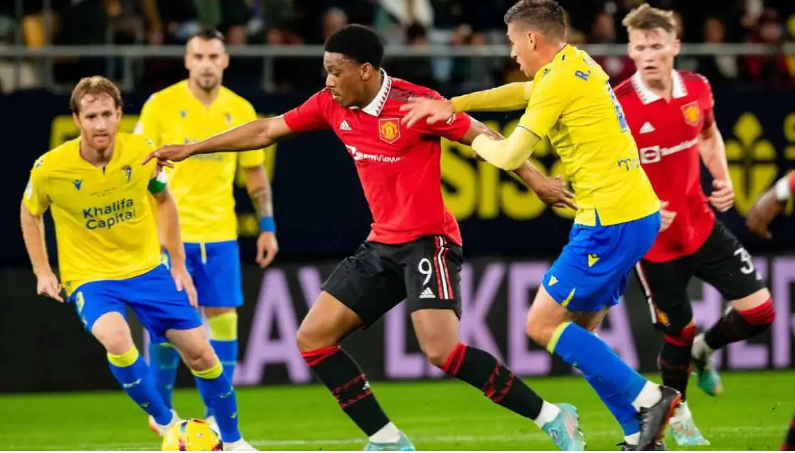 Struggling LaLiga Side Cadiz Beat Man United 4-2 In Friendly Game