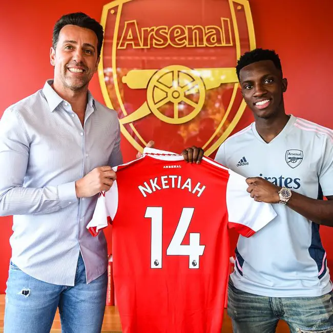 Nketiah Signs New Five-Year Deal At Arsenal