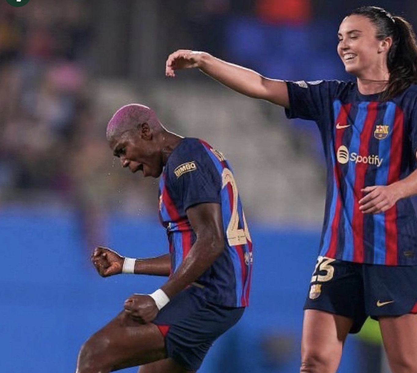 UEFA WCL: Oshoala Bags Brace, Provides Two Assists As Barcelona Hammer Benfica 9-0