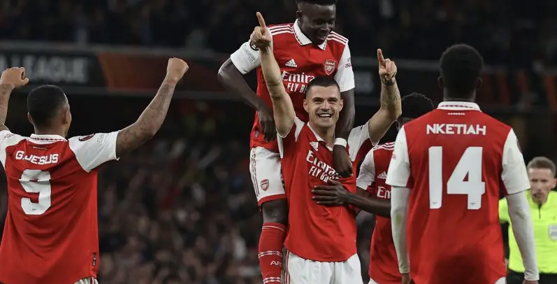 Europa: Xhaka’s Superb Volley Vs PSV Sends Arsenal Into Round Of 16