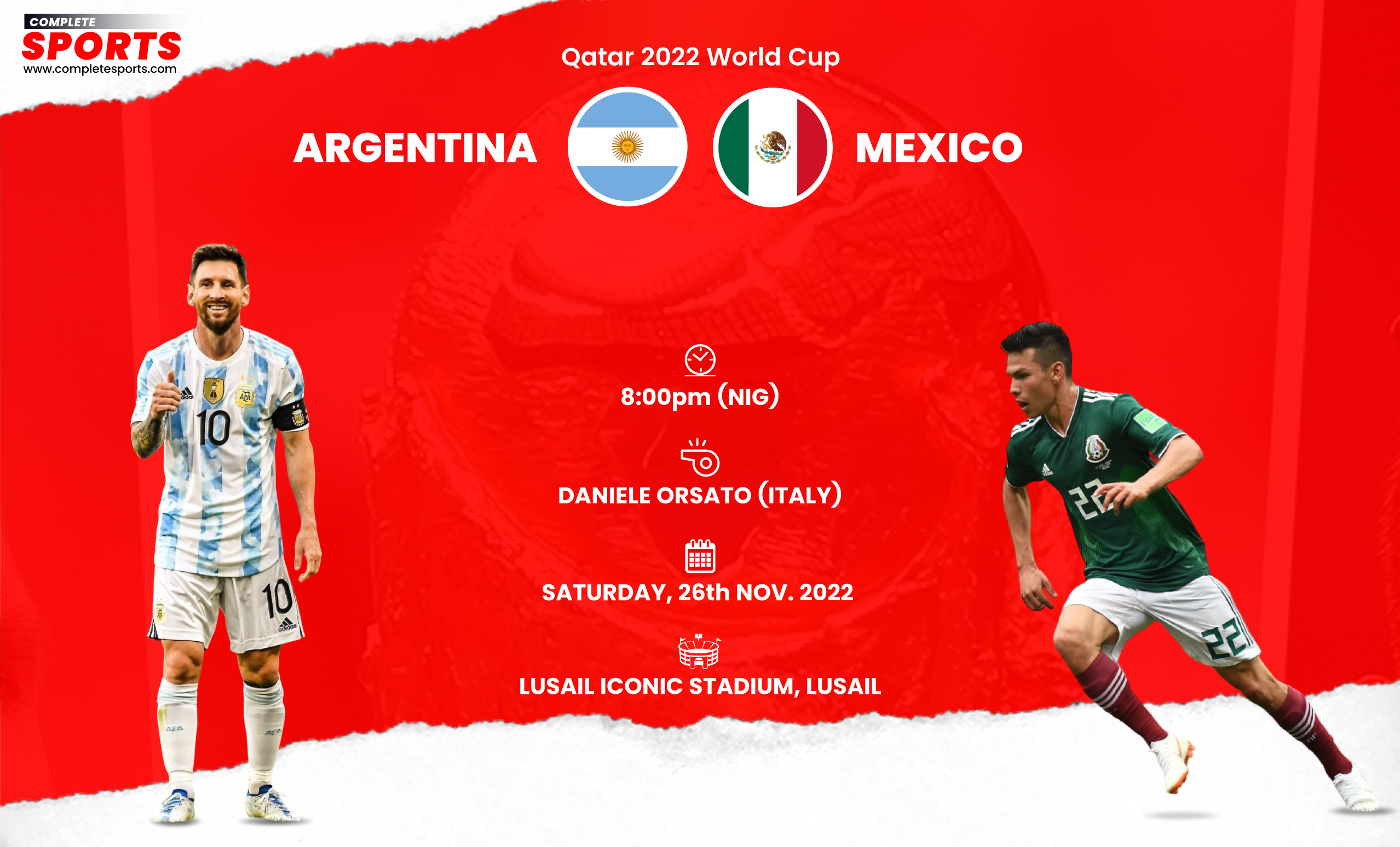 Live Blogging: Argentina Vs Mexico – Qatar 2022 World Cup; Group C
