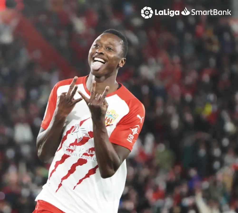 Sadiq Scores In Fourth Consecutive Game As Almeria Clinch Home Win, Return To Top