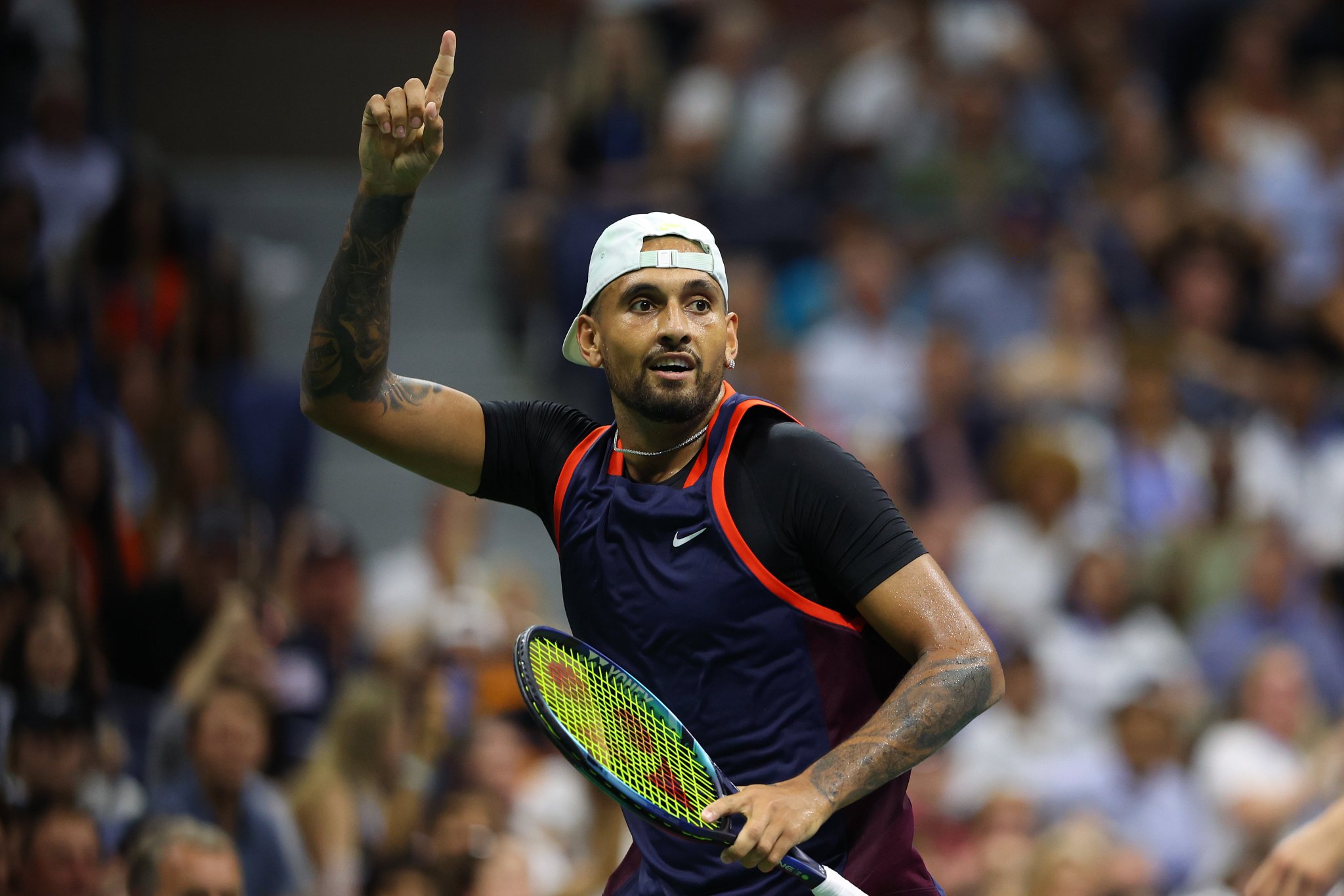 Kyrgios Defeats Champion Medvedev To Reach First US Open Quarter-final