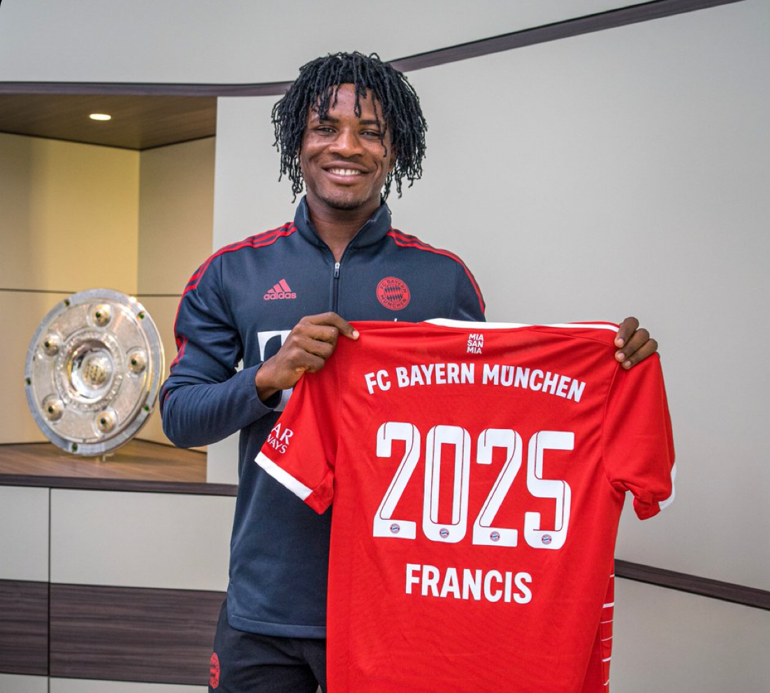 Bayern Munich Sign Ex-Golden Eaglets Star Francis On Three-Year Contract