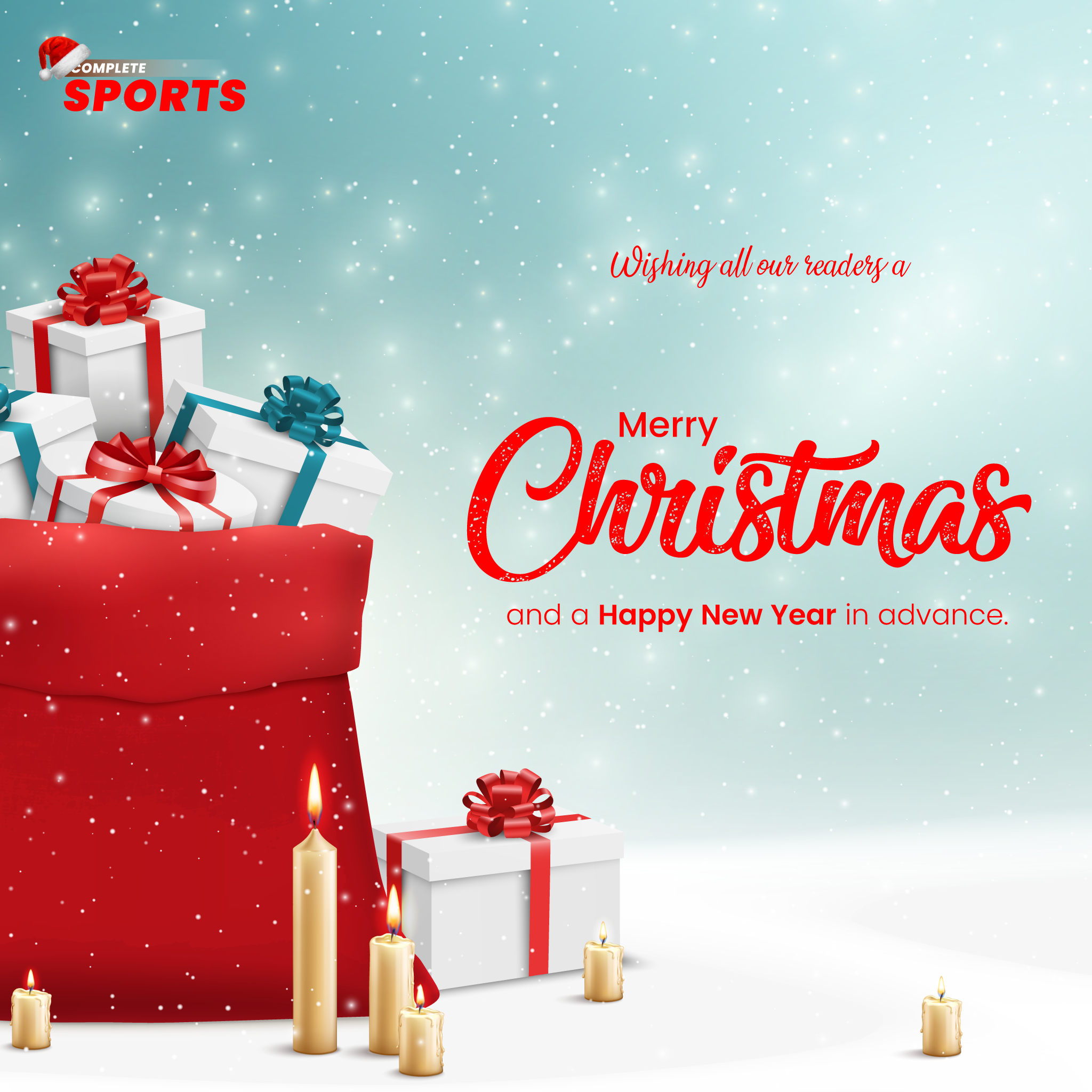 Merry Christmas And Happy New Year Ahead  –From Complete Sports