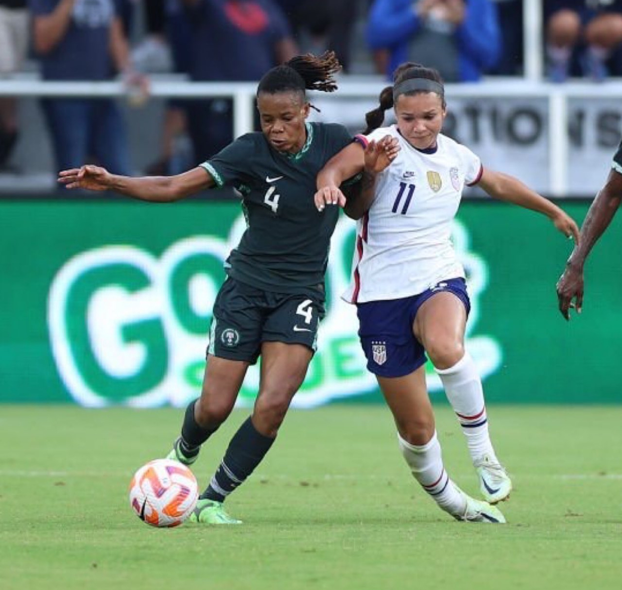 Gallant Super Falcons Narrowly Lose 2-1 To USA In Friendly Game