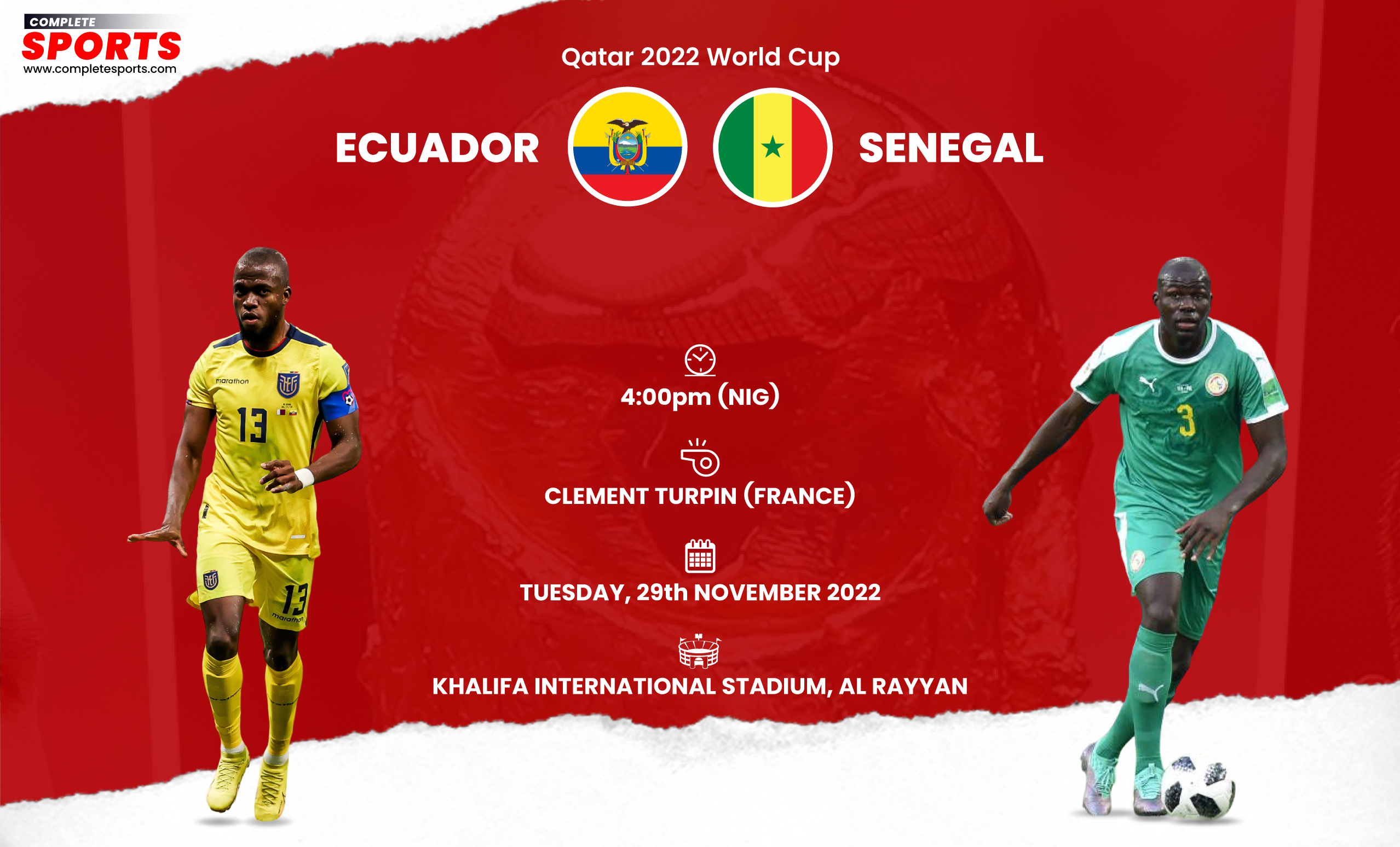 Ecuador Vs Senegal Live Blogging – Qatar 2022 World Cup; Group A