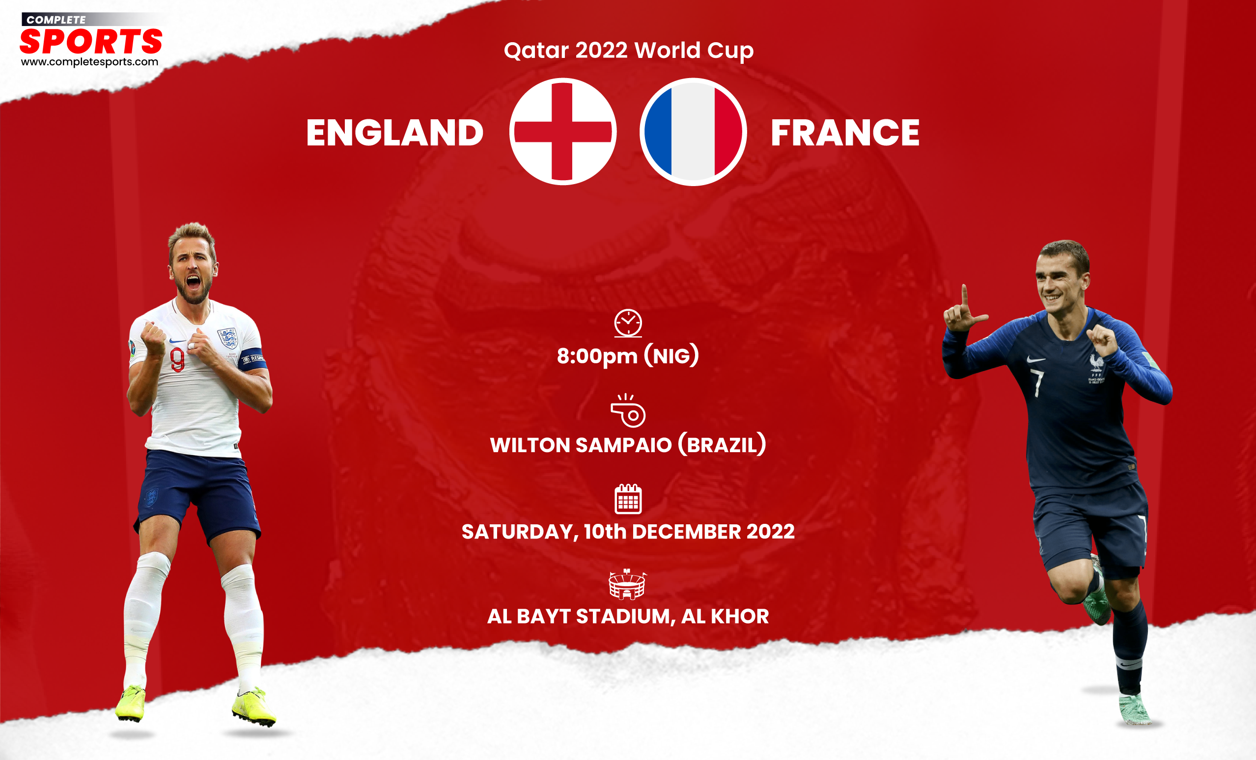 England Vs France Live Blogging – Qatar 2022 World Cup; Quarter-final