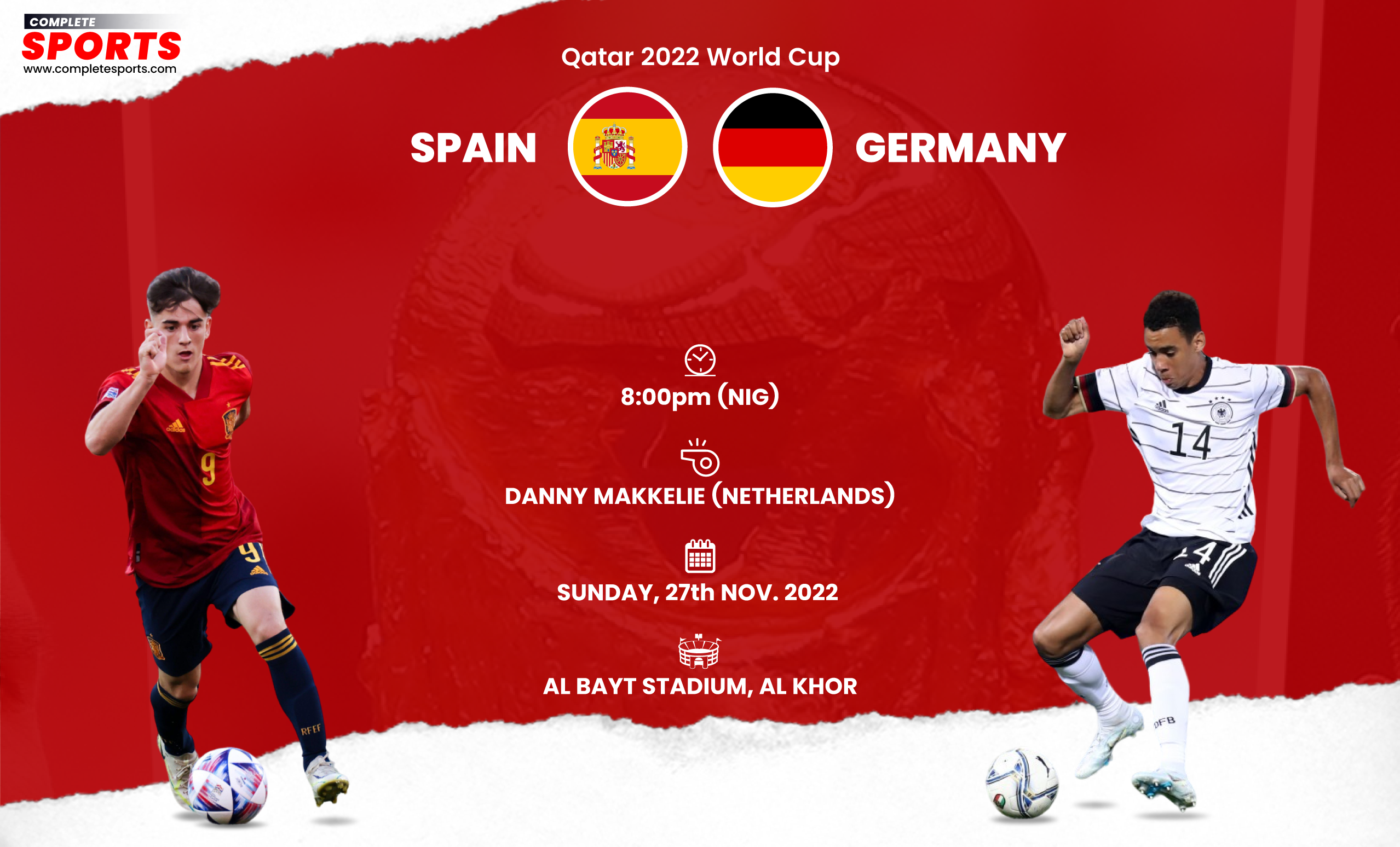 Live Blogging: Spain Vs Germany- Qatar 2022 World Cup; Group E