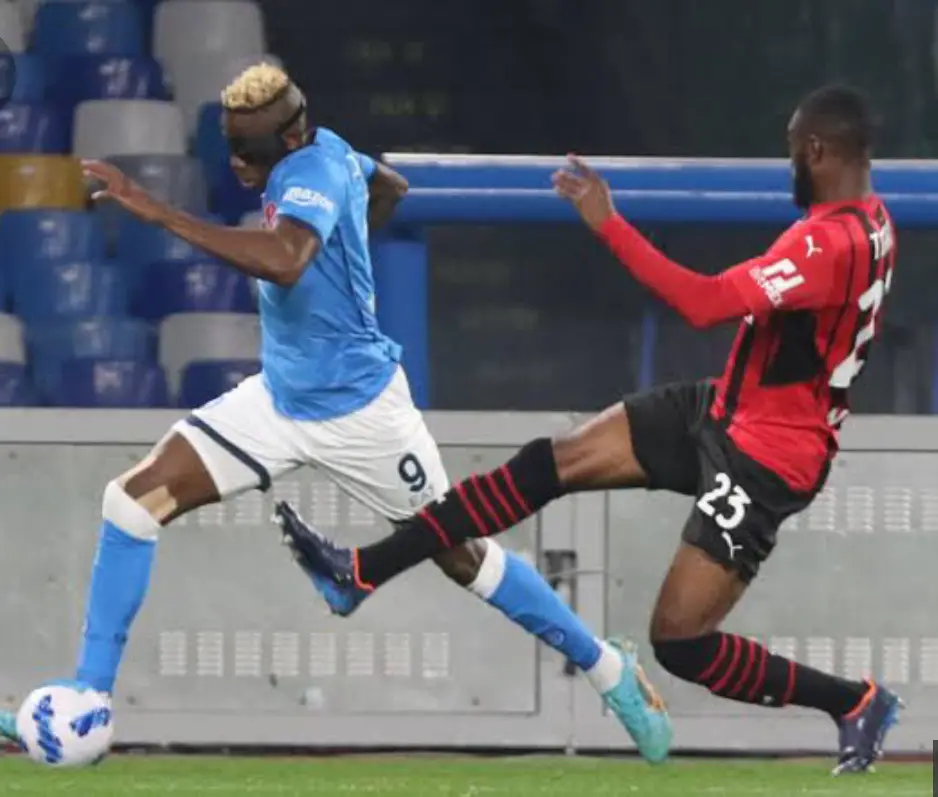 ‘Osimhen Is Strong And Fast’  —Milan Defender Tomori Admits