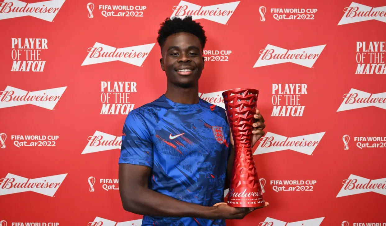 Qatar 2022 Saka Named Man Of The Match In England Vs Iran Group Opener