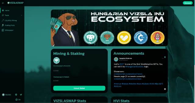 Hungarian Vizsla Inu Is Going To Launch VizslaSwap – A Decentralized Exchange