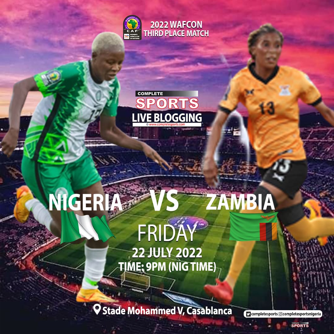 Live Blogging: Nigeria vs Zambia – WAFCON 2022 Third-Place Match