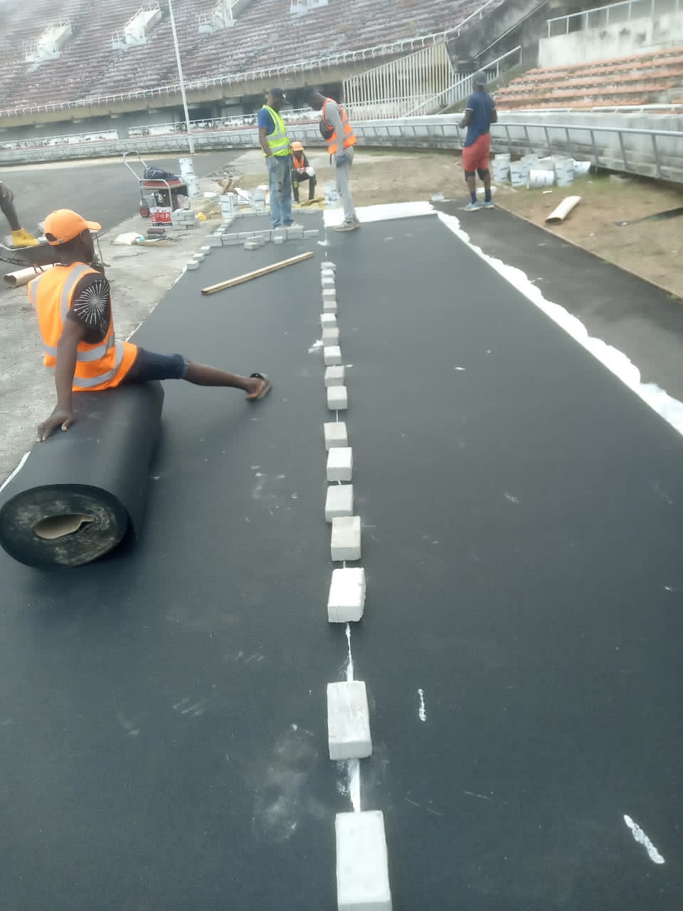 National Stadium, Lagos  Tracks Installation Commences