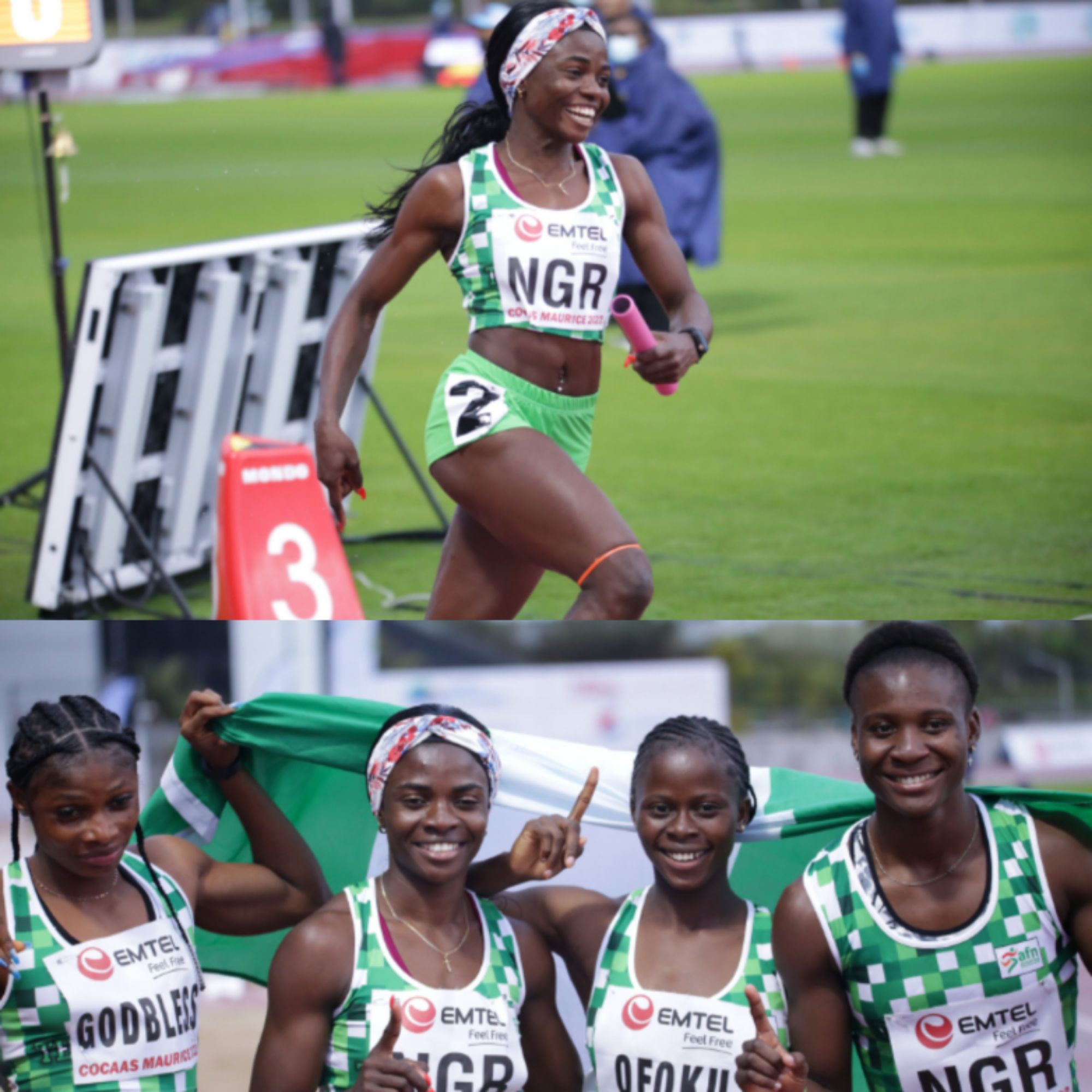 22nd African Athletics Championship: Amusan Anchors Nigeria’s 4x100m Relay To Gold