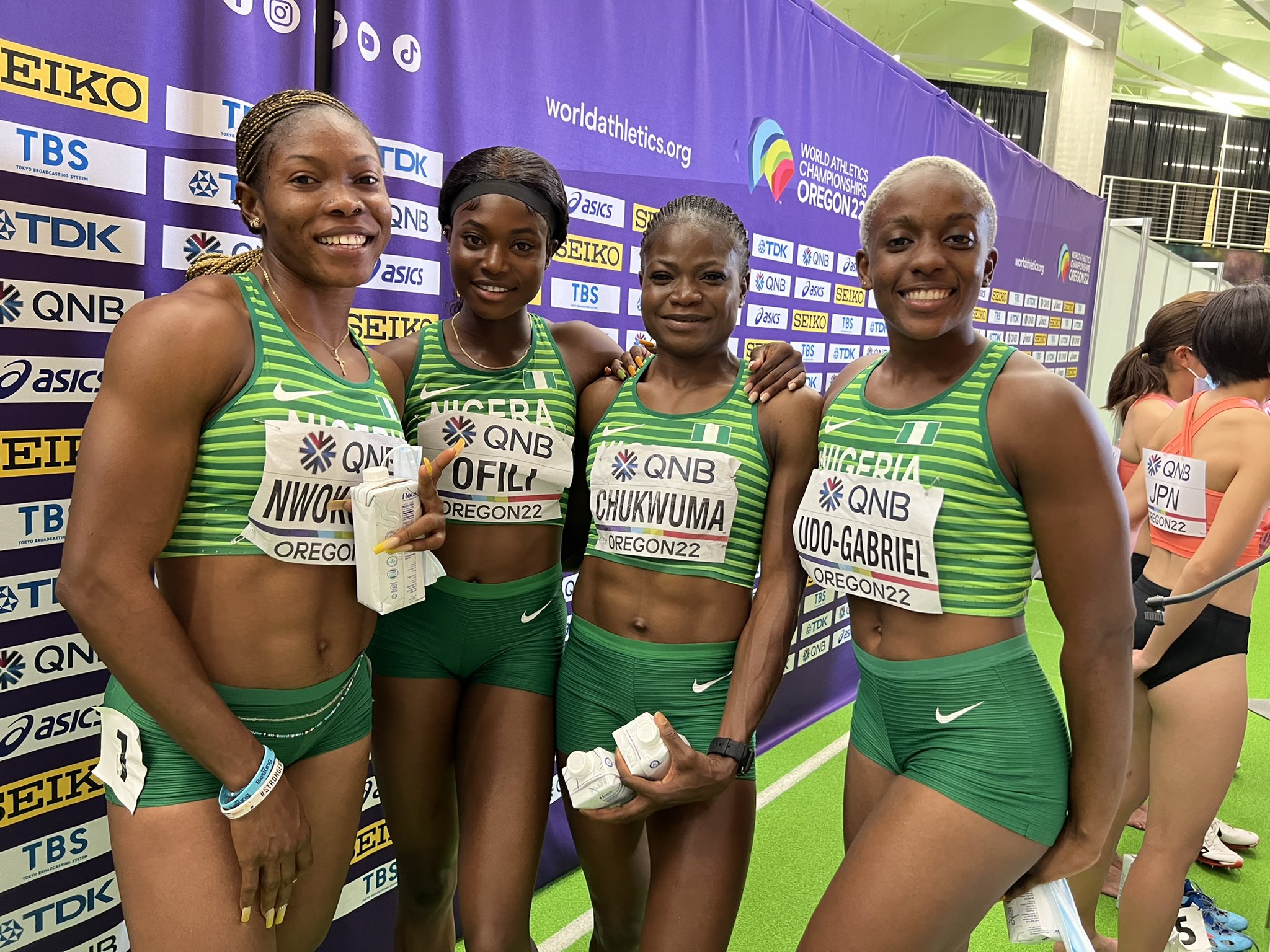 Oregon 2022: New African Record Not Enough As Nigerian Team Finishes 4th In Women’s 4x100m