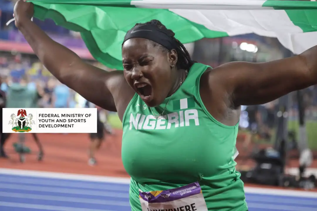 Onyekwere Makes History, Wins First Commonwealth Games Discus Gold For Nigeria