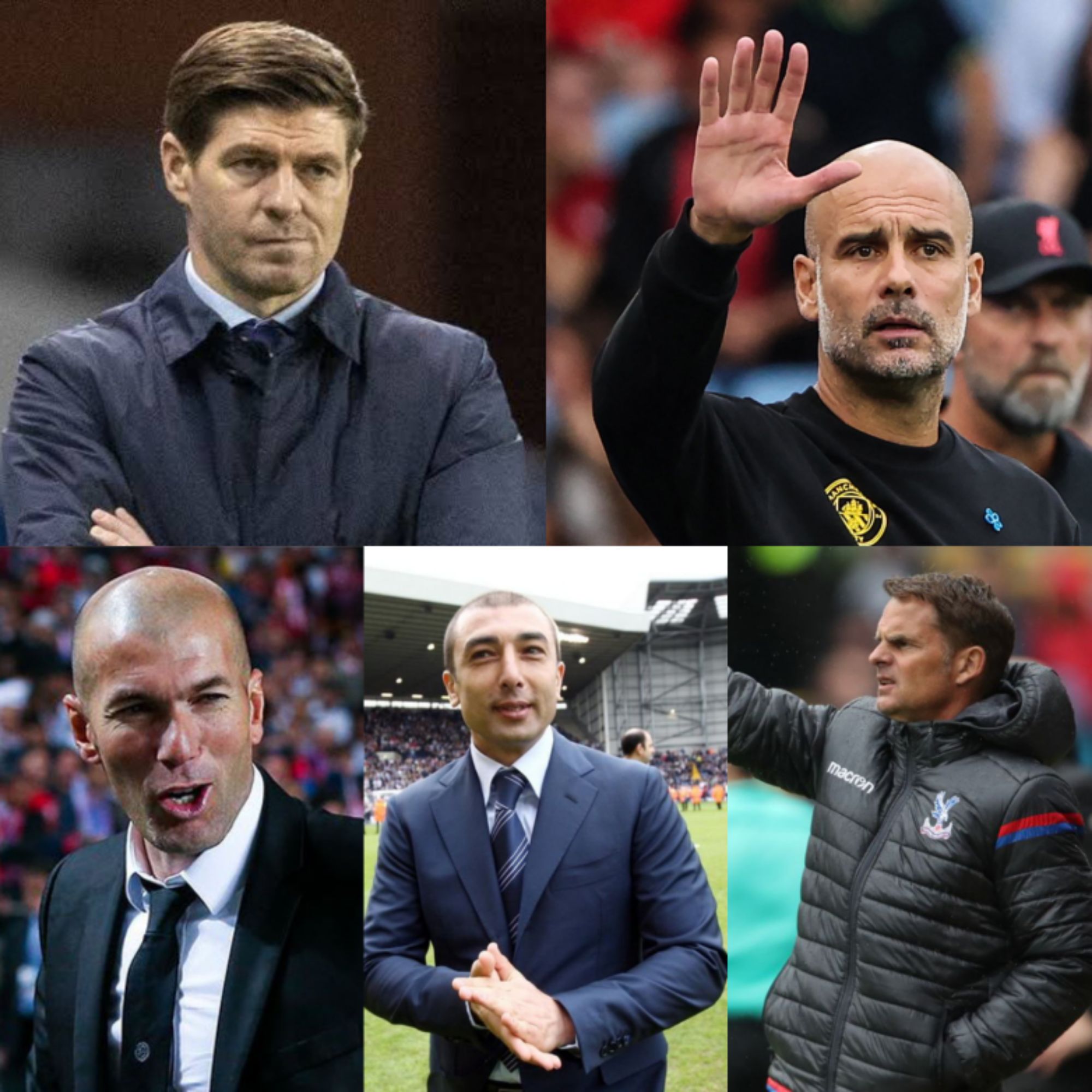 successful-inexperienced-football-managers-steven-gerrard-pep-guardiola-zinedine-zidane-roberto-di-matteo-frank-de-boer-