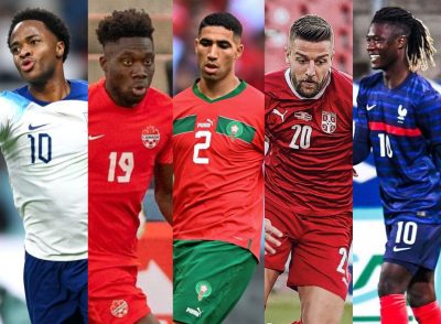 qatar-2022-fifa-world-cup-raheem-sterling-alphonso-davies-achraf-hakimi-sergej- milinkovic-savic-eduardo-camavinga
