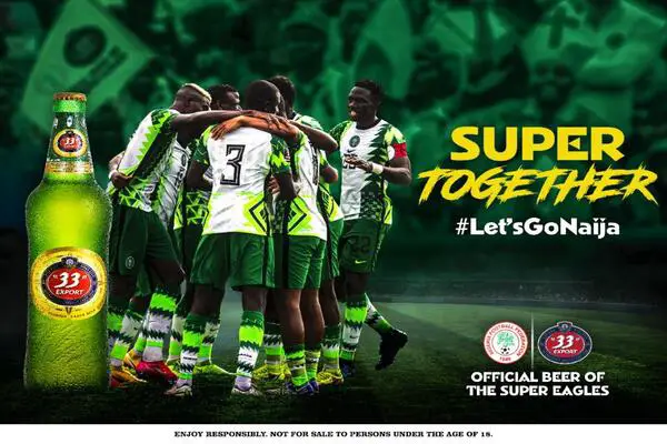 “33 Export” Congratulates Super Eagles On Their First Win