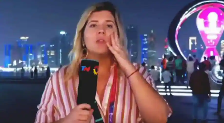 2022 World Cup: Bizarre As Argentina Female Reporter Robbed While On Live Coverage