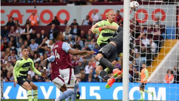 Haaland Scores Again As Man City Hold Aston Villa